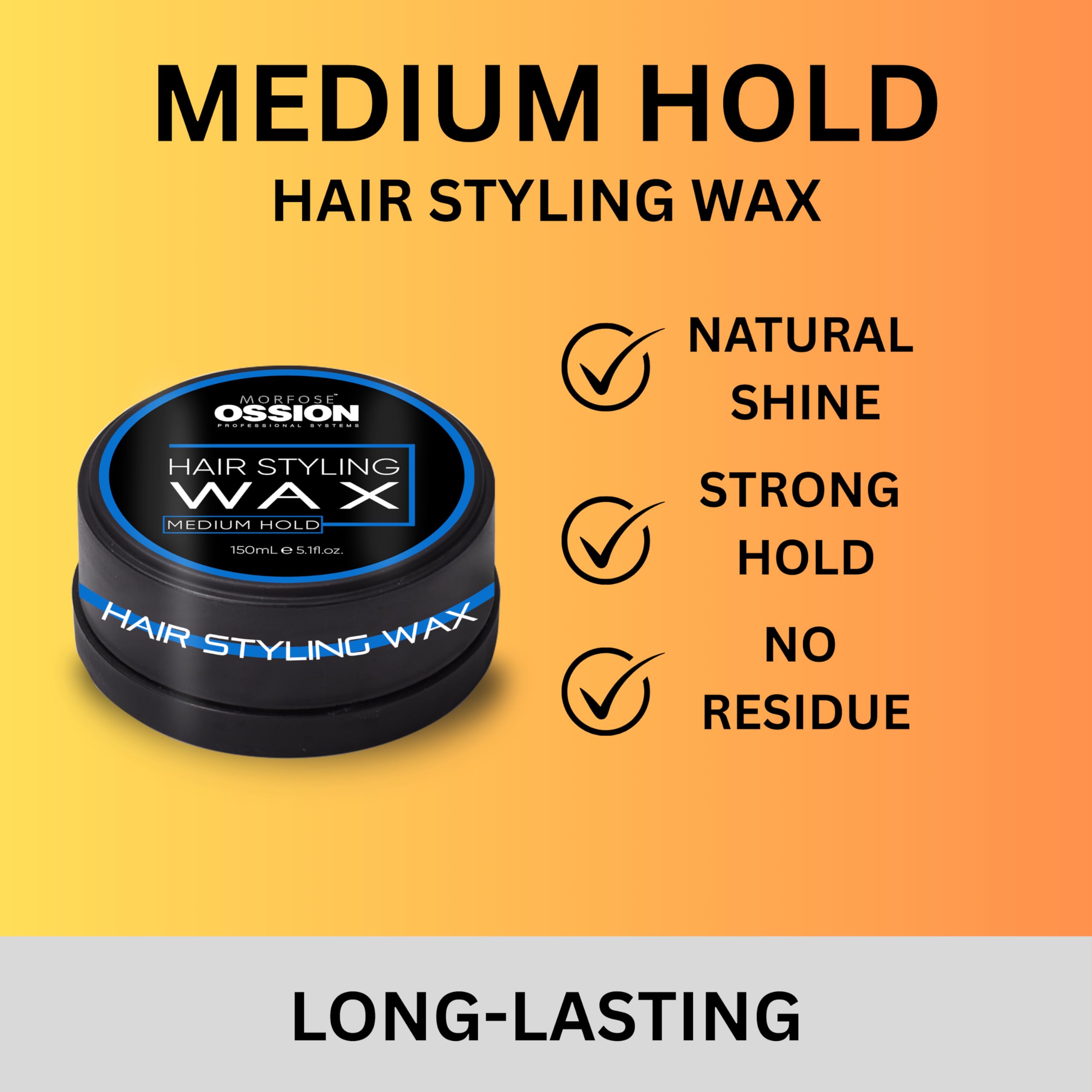 Amazon.com: Morfose Barber Wax,(5.30 Ounce (Pack of 1), Medium